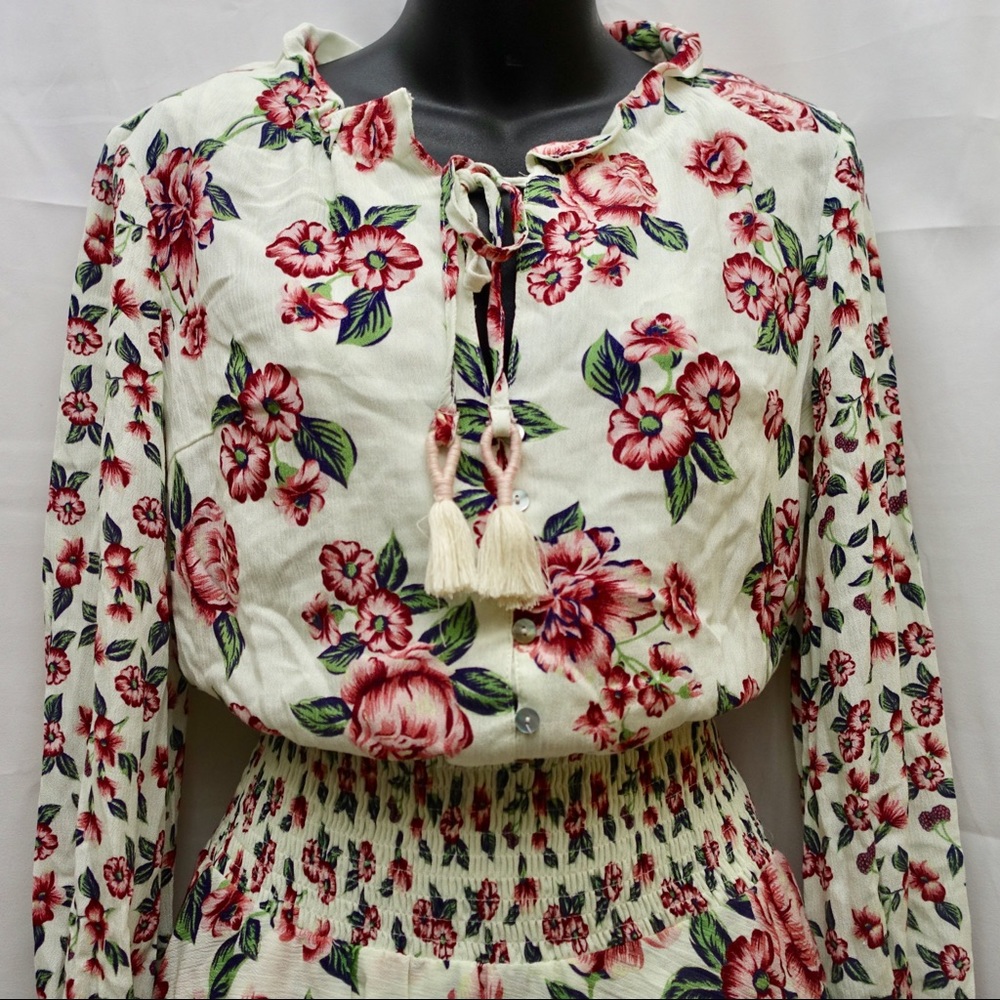 Anthropologie x Farm Rio Anabela Smocked Dress - Picture 7 of 8